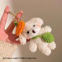 Creative Soft Teddy Bear Plush Keychain Charm