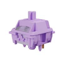 GATERON Grape Smoothie Switch Full POM Heavy Tactile Silent Pre-lubed 5-Pin SMD RGB Gaming Customized Mechanical Keyboard Switch Purple Switch violetinė