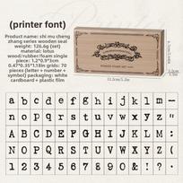 Typewriter Series Decorative Stamp Kit For Bullet Journals And Gift Making Style 1