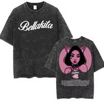 Rapper Omar Courtz Primera Musa World Tour T Shirts Men Women Fashion Gothic Hip Hop Tshirt Vintage Washed Short Sleeve Tshirt 2XL