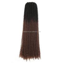 Hot Sell Passion Twist Hair 1water Wave Passion Twists Synthetic Hair Braiding 22inch Ombre Passion Twist Crochet 22"