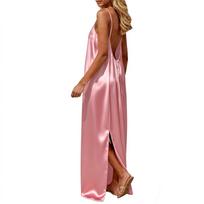Women's Fashionable Loose-Fit -Color Casual Dress L armijos žalia spalva