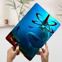 Subnautica Reaper Leviathan Encounter Metal Poster Customized Wall Art Retro Vintage Tinplate Signs for Man Cave Desk Decor Home 20x30cm（7.8x11.8inch）