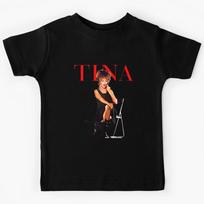 Retro Tínà Túrnèr With Cat Kids T-Shirt 150