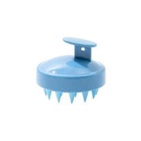 Silicone Scalp Massager Shampoo Brush - Straw Handle, Gentle Hair Washing one size mėlyna
