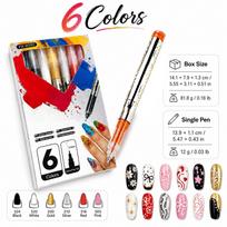 0.5mm Pen Set for Nail Drawing and Doodling 12ml One Size