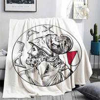 AFC Ajax Amsterdam Printed Flannel Blanket, soft throw for bedroom sofa, washable,soccer fan merchandise, great gift. 80cm x 120cm
