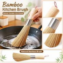 Natural Pot Brush with Angled Bristles for Kitchen Cleaning – Dish one size
