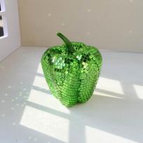 Small Size Vegetable Disco Balls Vegetable Themed Home Decor Statue  Home Decor Pear white