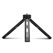 Mini metalinis trikojis, aliuminio lydinio stalinis stovas su 1/4 colio varžtu DSLR ILDC fotoaparatui juoda