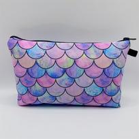 Mermaid Scales Spausdinti Kelioniniai Nešiojami užtrauktuku užsegamas maišelis Makiažo krepšys Organizer Krepšys kosmetikai 1pc