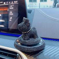 Diamond Pitbull Dog Car Interior Decoration Dashboard Ornament Fashion Funny Cute Home Decoration Auto Accessories A