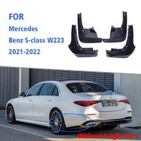 FOR Mercedes Benz S class W223 Mudguard Fender Mud Flap Guards Splash Mudflaps Car Accessories Auto Styline Front Rear 4pcs benz s black