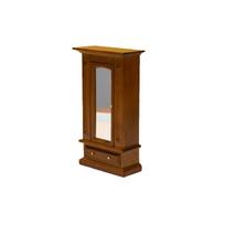 1/12 mastelio lėlių namelio drabužių spinta, laikymo spintelė, miniatiūrinis medinis rėmas, baldų modelis, dydis 9,5x4,3x16,8 cm, lėlių namelio aksesuarai, subtili ruda 16.8*9.5*4.3cm ruda