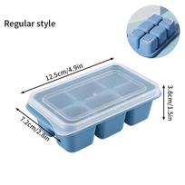 Ice Cube Ice Box Frozen Mold Refrigerator Homemade Frozen Ice Box with Lid PP Homemade Kitchen Tools Creative DIY Mold 6 Lattice šviesiai mėlyna spalva