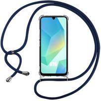 Case for Samsung Galaxy A16 5G/4G, Shockproof with Navy Blue Lanyard - BOOLING® skaidri