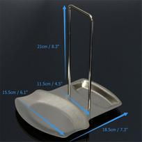 Stainless Steel Pan Pot Cover Lid Rack Stand Spoon Holder Stove Organizer Storage Soup Spoon Rests MIT
