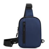 Oxford Chest Bag For Men Women Casual Sling Shoulder Crossbody Pack Waterproof For Outdoor Running Cycling Travel Phone Bags mėlyna