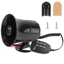 6 Tone Switch Truck Horn Police Siren 120dB Loud Speaker Automotive Warning Alarm Megaphone 12V Car Horn Multi-tone Claxon Horn