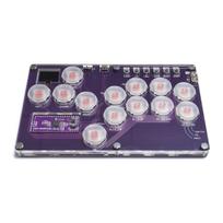 Fighting Box Keyboard With Mechanical Key Switches Durable for Arcade Joysticks Street Fighters B gray