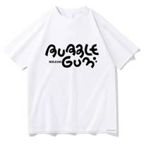 NewJeans Bubble Gum T-shirt 2024 Fun  Men's Casual Street Trend T-shirt Neutral Clothing Summer Aesthetics T-shirt Y2k S