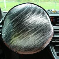 New Car Steering Wheel Anti-Heat Sun Shade Cover Sunscreen Insulation Cover Foldable Sun-proof Anti-UV Protect Parasol Shield CN