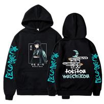 New Autumn Funny Japan Anime Demon Slayer Men Hoodies Sweatshirt Harajuku Muichiro Tokito Printed Hooded Girl S