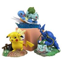 Pokemon Scenos Veiksmo Figūrėlė Pikachu Togepi Squirtle Bulbasaur Heracross Modelis PVC Anime Dekoras