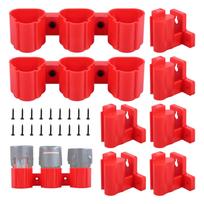 Tool Holders and Battery Holder Compatible Milwaukee M12 12V Wall Mount Hanger Battery Drill Tool Storage for Shelf Work Van Too