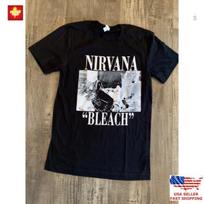 Nirvana Bleach T-Shirt Officially Licensed Rock Band Grunge Concert Merch Tee 4XL