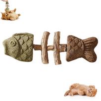 Catnip Balls Funny Fish Bone Cat Toys Lickable Snack Catnip Silvervine Kitten Chewing Cleaning Teeth Toy For Cats Pet Supplies