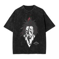 Bleach Kenpachi Zaraki 11th Division Captain Vintage Washed Oversized T-Shirt | Unisex Anime Streetwear Tee L