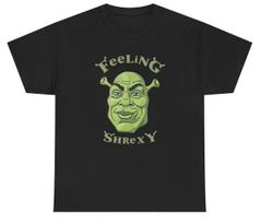 Jaučiuosi Šrekas T-shirt Juokinga Filmo Parodija Netinkamas Humoras Marškinėliai L