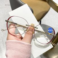 Nauji Gradiento Skaitymo Akiniai Presbiopijai Moteriški Anti-Mėlynųjų Spindulių Skaitymo Saulės Akiniai Ponios PC Lęšių Rėmeliai Hiperopijai Rėmelių Neturintys Akių Akiniai 3