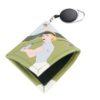 Golf Ball Towel Square Strong Absorbent Toweling for Men Women 12x12cm Golf Accessories Wiping Cloth with Clip Golf Ball Cleaner žalia