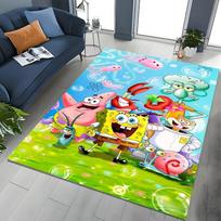 17 Styles Cartoon SpongeBob Print Area Rugs 3D Carpet for Home for Living Room Bedroom Sofa Decor Floor Kids Play Anti-Slip Mats 40x60cm