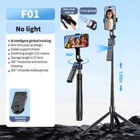 F01 Smart Face Tracking Gimbal Bluetooth Selfie Stick with 1.9m Tripod for Live Broadcast