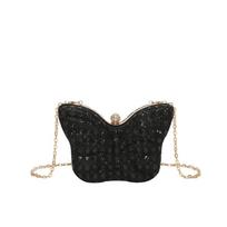 Small Handbag with Butterfly Clasp, Small Square Bag with Chain Strap for Cross-body Carrying, Red Envelope juoda