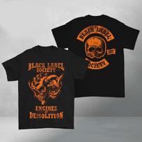 IŠPARDAVIMAS Black Label Society 2026 Dvipusis Varikliai Griovimo Kaukolė Marškinėliai Unisex T-shirt XXXXL