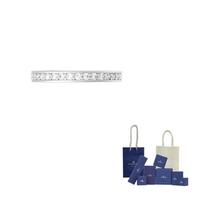Swarovski Rare Round Rhodium plated Rings Womens Silver 60-Original Brand Box And Bag white