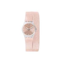 Swatch Kvarcinis Mechanizmas Ledo Skaidrus Rožinis Apvyniojamas Ant Riešo Sudedamas Madingas Žvilgantis Vandeniui Atsparus Laikrodis Moteriški laikrodžiai LK354C Pink Watch Dial
