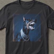Funny Doberman Grillz Shirt, Capybara Shirt, Funny Capybar Shirt, Grillz Shirt, Grillz Gifts, Funny Animal Shirt, Unhinged Shirt, Y2K Shirt S blue