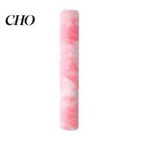 Fluffy Cat Chew Toy Plush Bar with Catnip Sliver Vine Kitten Kicker Gall Fruit for Biting Kicking Anxiety Relief Play rožinė