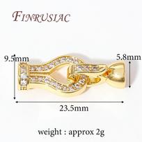 1-3Pcs/Lots Locks For Jewelry 18K Real Gold Plated Clasp For Bracelet,DIY Jewelry Making Supplies,Necklace Clasps Fasteners 1 piece