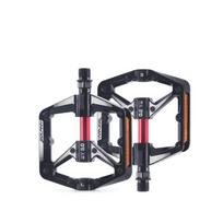 Custom MTB Road Bike Flat Alloy Pedals Double DU Bearings Steel Spindle 9/16  Thread Gravel Bike Pedals for Mountain Bikes General juoda