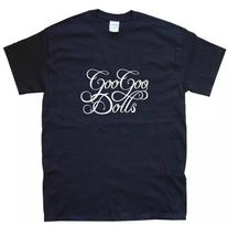 Men's and Women's T-shirts GOO GOO DOLLS T-SHIRT sizes S M L XL XXL 3 4 XL Black, White L