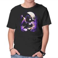 Unisex Crew Neck T-Shirt Tengu Graphic Short Sleeve Casual Tee M