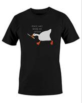 Men's and Women's T-shirts Untitled Goose Games Peace Was Never An Option Mens T-Shirt S M L XL 2 3 4 XL L