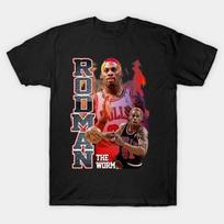 Men's and Women's T-shirts New Popular Dennis Rodman T Shirt Vtg Men S-5XL Shirt XL