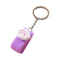Mini Stapler with Keychain Portable Compact Stapling Tool for School Office Home Use Small Size Lightweight Design One Size